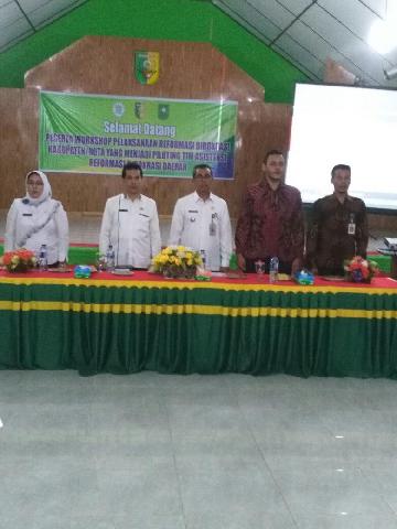 Bupati Mursini Buka Workshop Pelaksanaan Reformasi Birokrasi Daerah